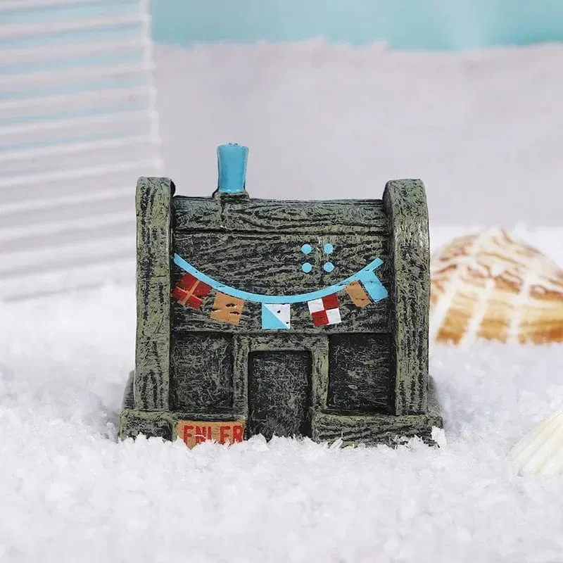 MINI Aquarium Aquarium Landschaftsbau Dekoration Landschaft Cartoon Ananas Haus Harz Ornamente Schwimmende Hause Ornamente