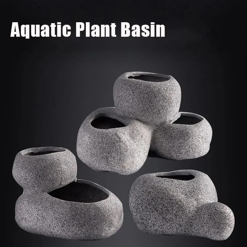 Fisch Garnelen Inkubation Unterschlupf Höhle Mehrzweck Keramik Pflanztöpfe Aquarium Aquarium Dekorationen Wasser Wasserpflanze Becken