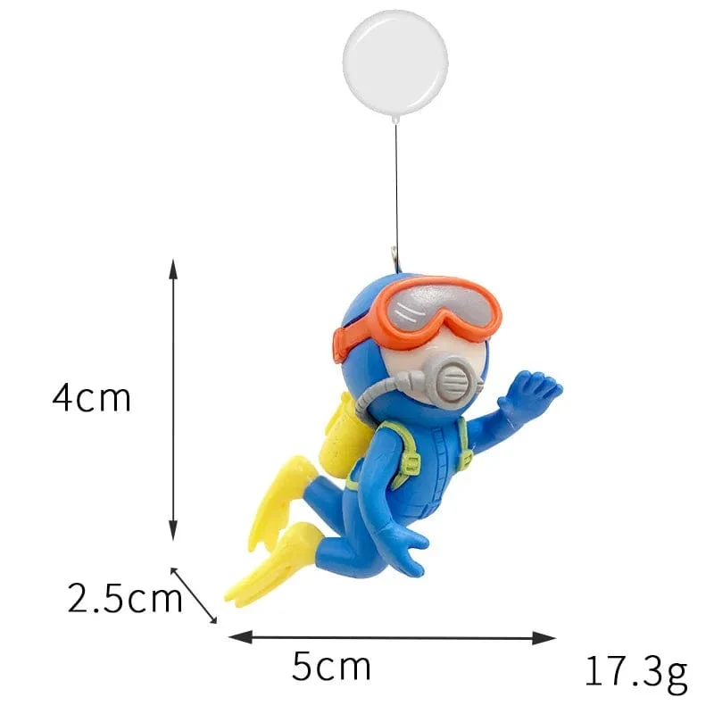 Hängendes Aquarium Dekorieren Caerie Ornament Aquarium Cartoon Zauberin Verzierung Goldfischglas Zubehör Fischzuchtbedarf