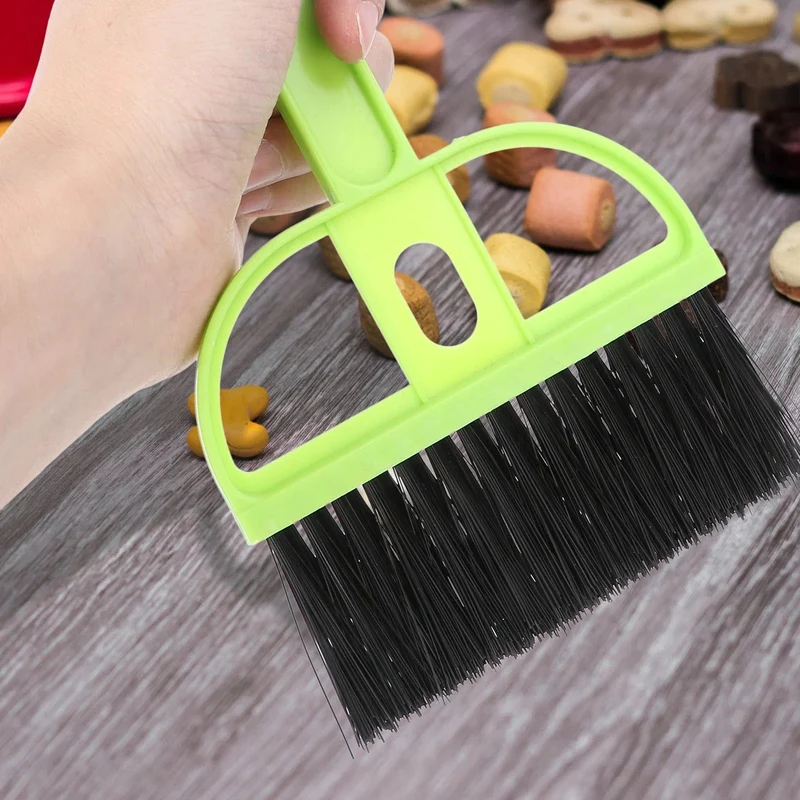 POPETPOP Mini-Kehrschaufel und Bürsten-Set, kleiner Käfigreiniger für Meerschweinchen, Katzen, Igel, Hamster, Chinchillas, Kaninchen, Reptilien
