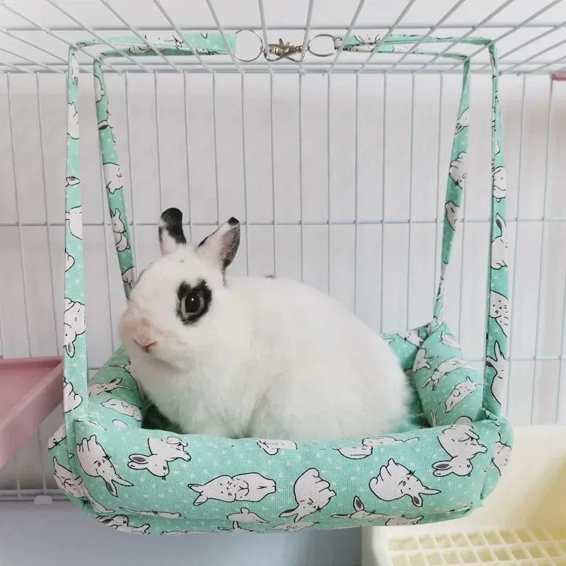 Warme Kaninchen Bunny Haus Winter Kleine Haustier Hängematte Plüsch Hamster Meerschweinchen Käfig Hängen Bett Schaukel Nest Klettern Spielzeug Pet liefert