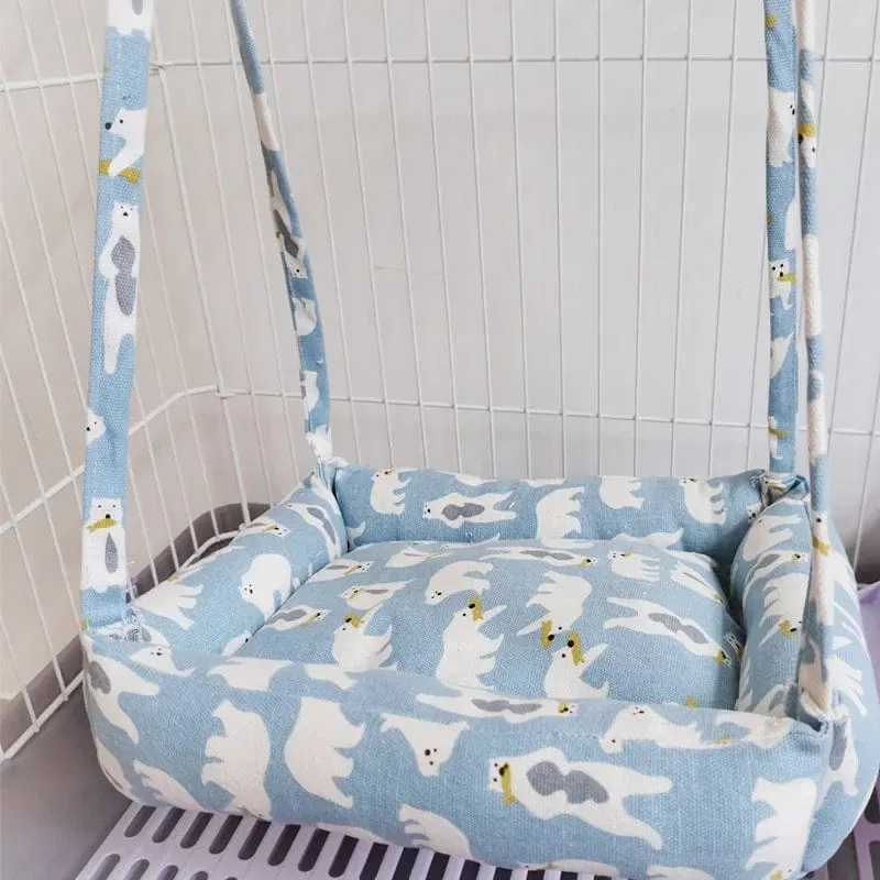 Warme Kaninchen Bunny Haus Winter Kleine Haustier Hängematte Plüsch Hamster Meerschweinchen Käfig Hängen Bett Schaukel Nest Klettern Spielzeug Pet liefert