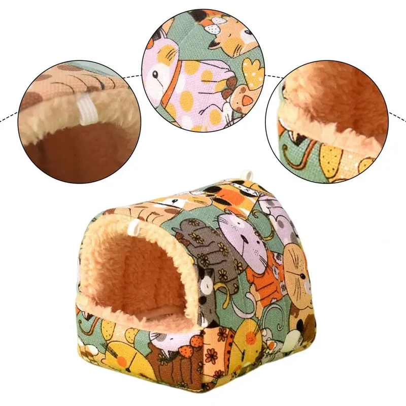 Hamsterhaus, gemütliche kleine Verstecke, warmes Hamsternest, Meerschweinchenhaus für bequemes Kaninchen, Chinchilla, Igel, Frettchen für immer