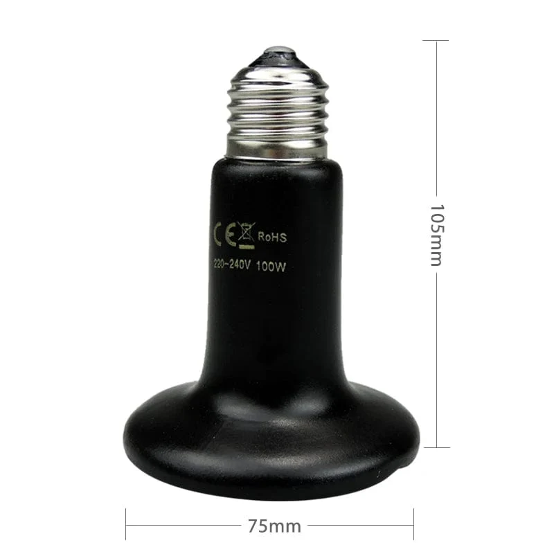 Keramik Emitter Wärme Lampe Glühbirne Haustier Heizung Glühbirne Infrarot Schwarz für Reptilien Tiere Heizung Keramik Heate Brooder Chocadeira