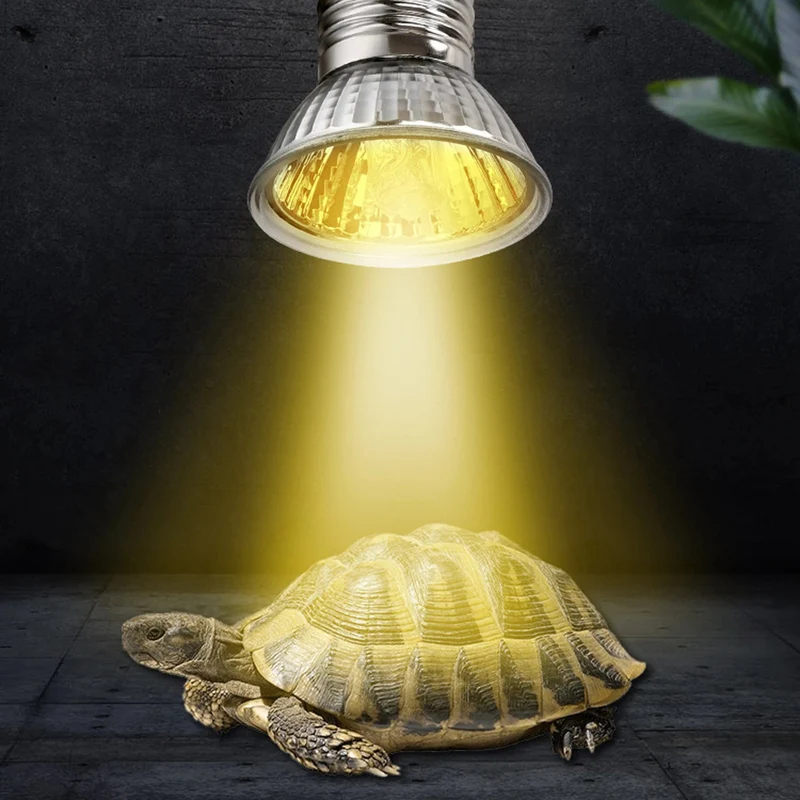 CE-Reptilienlampe UVA + UVB 3.0 Haustier-Wärmelampenbirne Schildkröten-Glühbirnen Amphibien Eidechsen Temperaturregelung