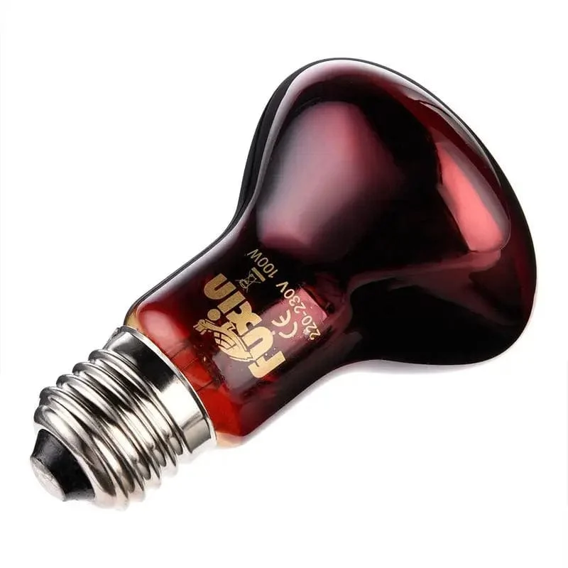 Haustier Rote Heizlampe E27 Tag Nacht für Amphibienschlange Lampe Wärme Reptilienlampe UV-Licht 25W 50W 100W AC220-240V