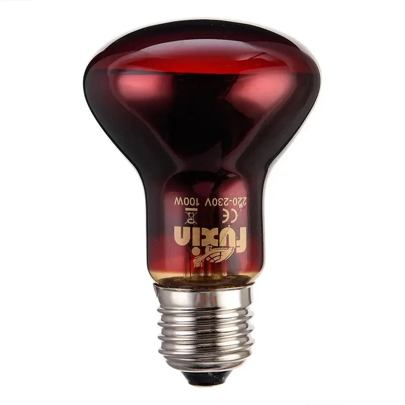 Haustier Rote Heizlampe E27 Tag Nacht für Amphibienschlange Lampe Wärme Reptilienlampe UV-Licht 25W 50W 100W AC220-240V