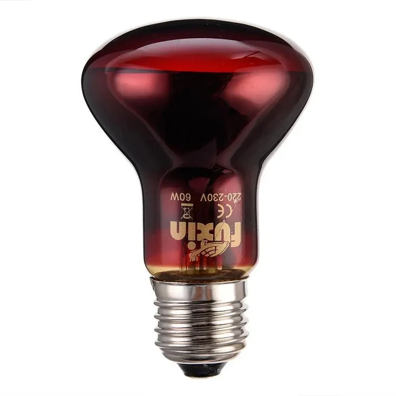 Haustier Rote Heizlampe E27 Tag Nacht für Amphibienschlange Lampe Wärme Reptilienlampe UV-Licht 25W 50W 100W AC220-240V