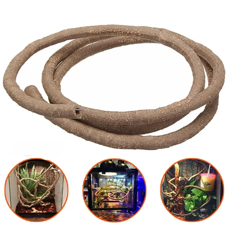 Große, flexible Ranken, Rattan-Lebensraumdekoration, biegbare Dschungelzweige, zum Klettern, Heimtierbedarf, Reptilien, Terrarium-Dekoration, 1.5/2.5/3 m