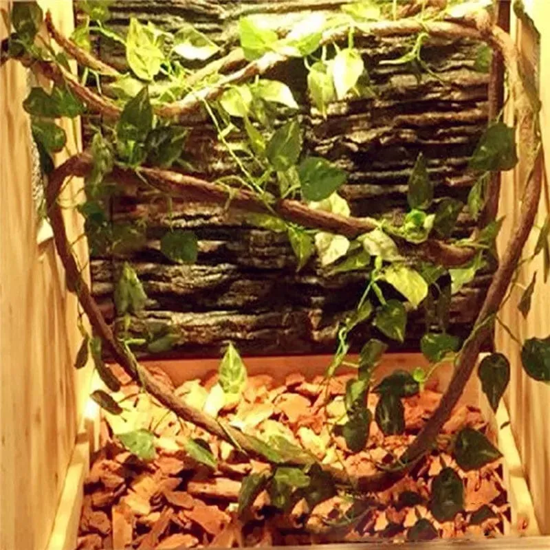 Große, flexible Ranken, Rattan-Lebensraumdekoration, biegbare Dschungelzweige, zum Klettern, Heimtierbedarf, Reptilien, Terrarium-Dekoration, 1.5/2.5/3 m