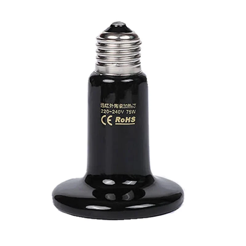 Ferninfrarot-Heizlampe für Haustiere, Keramik, 220 V, für Reptilien, Schildkröten, Brutapparat, Wärmestrahler, Glühbirne, 25 W, 50 W, 75 W, 100 W, 150 W, 200 W