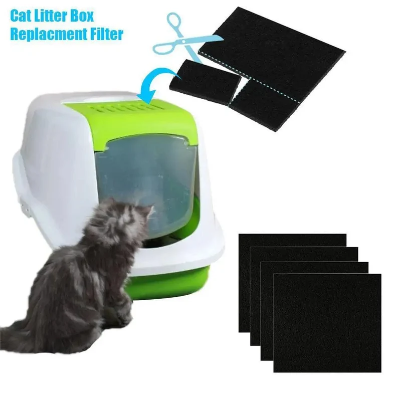 3 stücke Haustier Aktivkohlefilter Baumwolle Hohe Adsorption Leistung Filter Für Katze Hund Kätzchen Katzentoiletten Toilette Universal