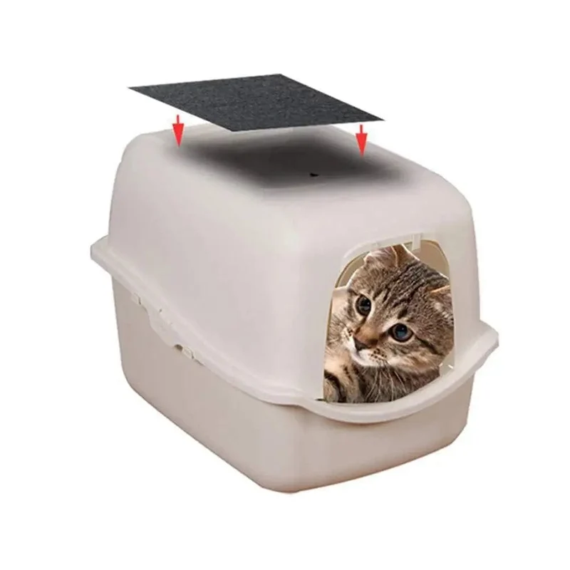 3 stücke Haustier Aktivkohlefilter Baumwolle Hohe Adsorption Leistung Filter Für Katze Hund Kätzchen Katzentoiletten Toilette Universal