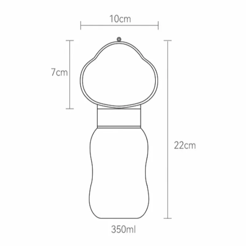 Tragbare Haustier Hund Wasserflasche für kleine große Hunde Reise Welpe Katze Trinkschale Outdoor Haustier Wasserspender Feeder Haustier Produkt