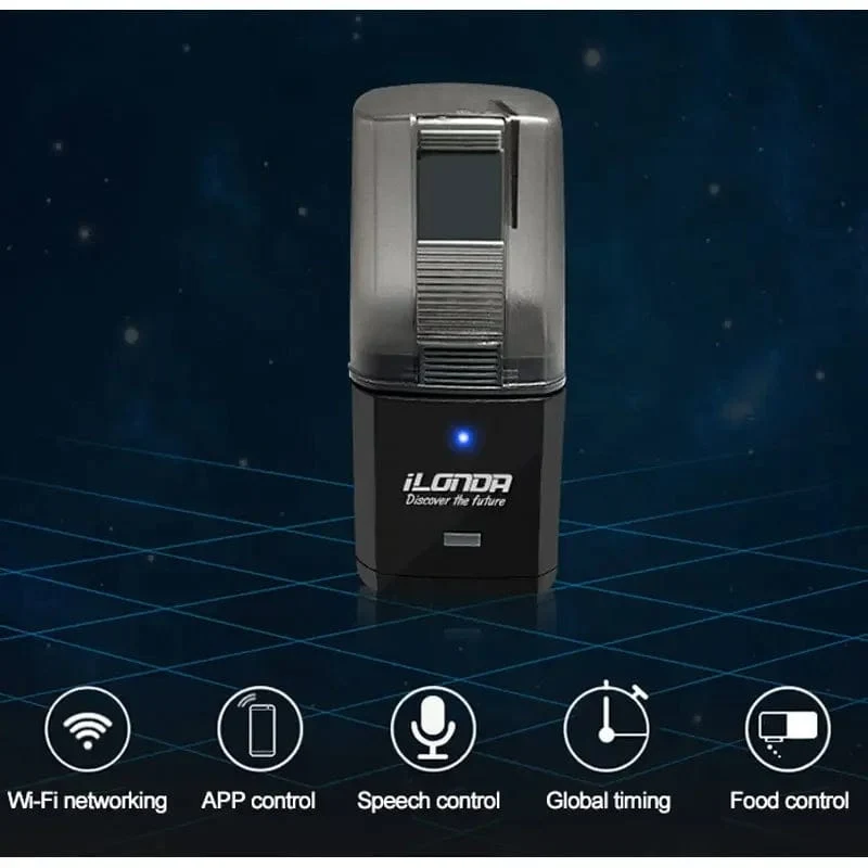 Automatisches Aquarium Feeder Timing/Wifi Wireless Smartphone App Intelligenter Lautsprecher Sprachfernbedienung Fischfütterung