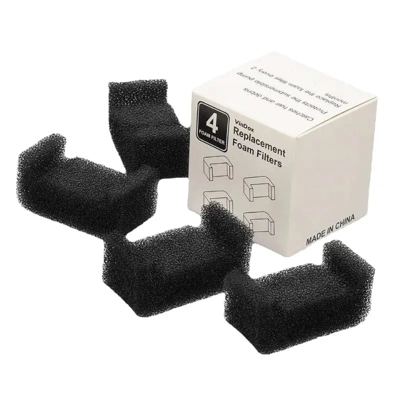 4/6/8/12/16 Stück Trinkbrunnenfilter für Haustiere, Schaumstoff, Filterschwamm für Wasserspender mit 85 oz/2.5 l, Ersatz-Baumwolle