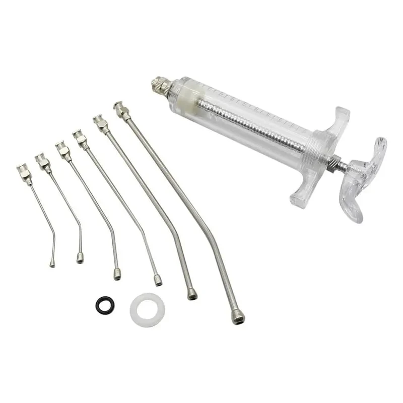 1 Set 10ml/20ml/50ml Vogelfütterungsspritzen-Set mit 6 gebogenen Sondenrohren Vogelfütterung Futtermittel Medizinbedarf
