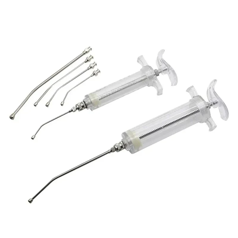 1 Set 10ml/20ml/50ml Vogelfütterungsspritzen-Set mit 6 gebogenen Sondenrohren Vogelfütterung Futtermittel Medizinbedarf