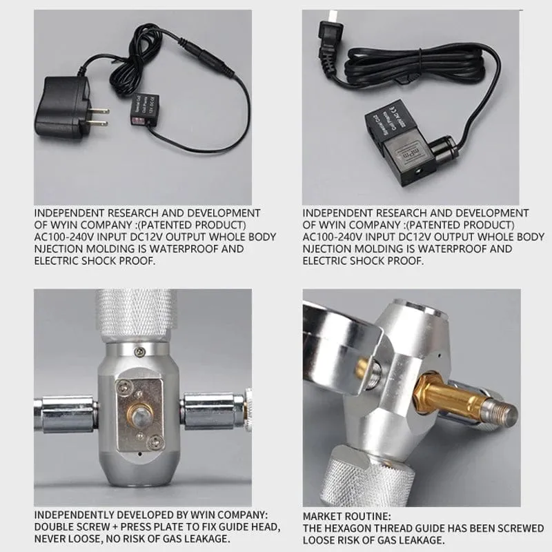 ZRDR DIY Aquarium CO2-Regler Magnetmagnet-Kit Rückschlagventil Aquarium-Zubehör CO2-Kontrollsystem Reaktor-Generator-Set