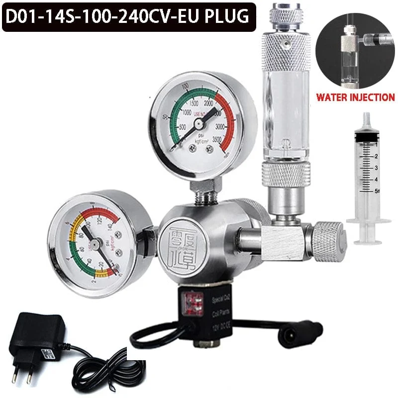ZRDR DIY Aquarium CO2-Regler Magnetmagnet-Kit Rückschlagventil Aquarium-Zubehör CO2-Kontrollsystem Reaktor-Generator-Set