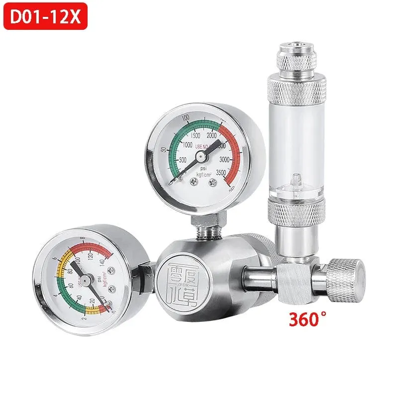 ZRDR DIY Aquarium CO2-Regler Magnetmagnet-Kit Rückschlagventil Aquarium-Zubehör CO2-Kontrollsystem Reaktor-Generator-Set
