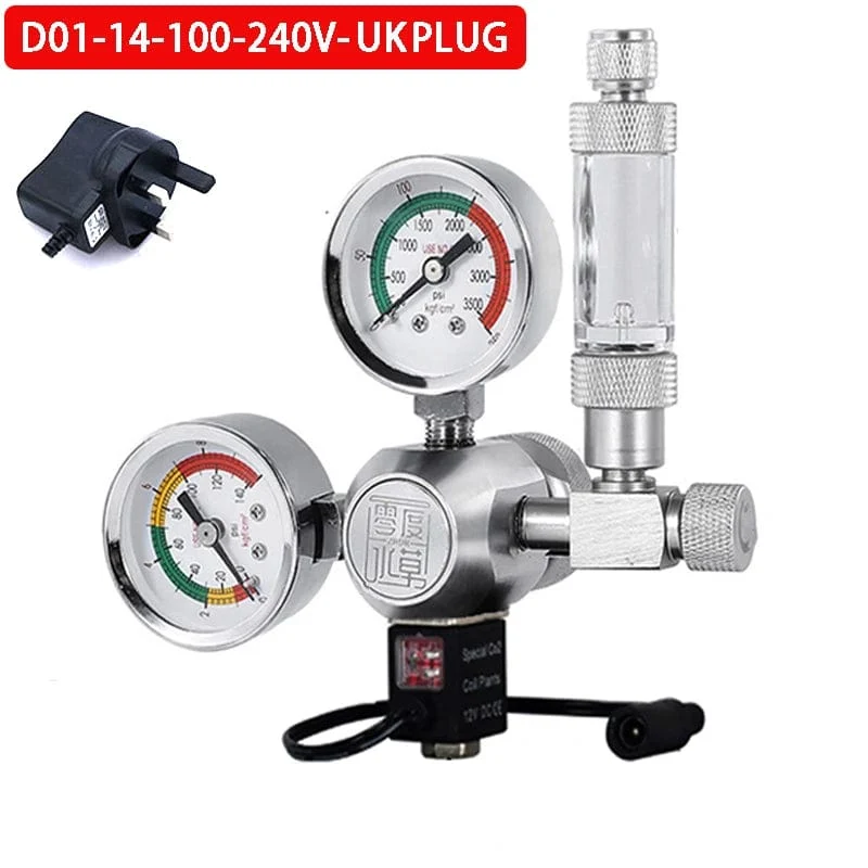 ZRDR DIY Aquarium CO2-Regler Magnetmagnet-Kit Rückschlagventil Aquarium-Zubehör CO2-Kontrollsystem Reaktor-Generator-Set