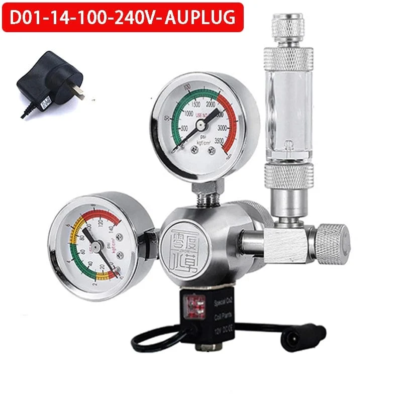 ZRDR DIY Aquarium CO2-Regler Magnetmagnet-Kit Rückschlagventil Aquarium-Zubehör CO2-Kontrollsystem Reaktor-Generator-Set