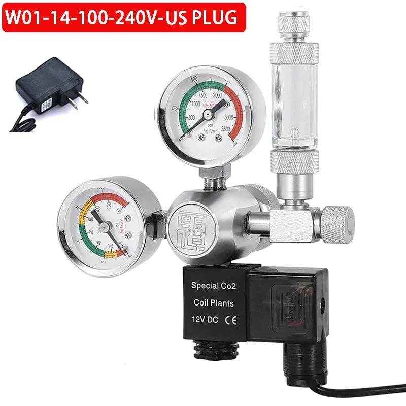 ZRDR DIY Aquarium CO2-Regler Magnetmagnet-Kit Rückschlagventil Aquarium-Zubehör CO2-Kontrollsystem Reaktor-Generator-Set