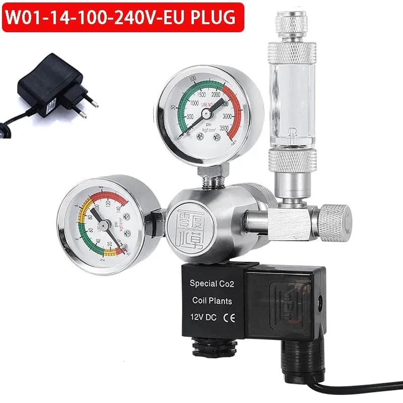 ZRDR DIY Aquarium CO2-Regler Magnetmagnet-Kit Rückschlagventil Aquarium-Zubehör CO2-Kontrollsystem Reaktor-Generator-Set