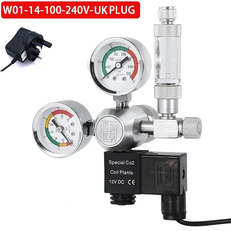 ZRDR DIY Aquarium CO2-Regler Magnetmagnet-Kit Rückschlagventil Aquarium-Zubehör CO2-Kontrollsystem Reaktor-Generator-Set