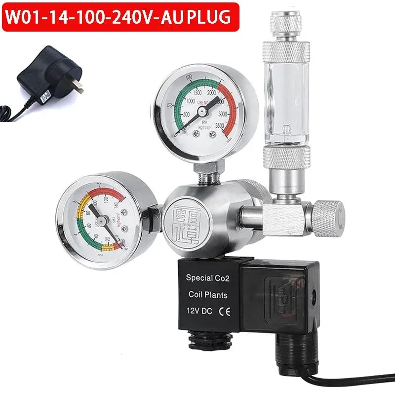 ZRDR DIY Aquarium CO2-Regler Magnetmagnet-Kit Rückschlagventil Aquarium-Zubehör CO2-Kontrollsystem Reaktor-Generator-Set