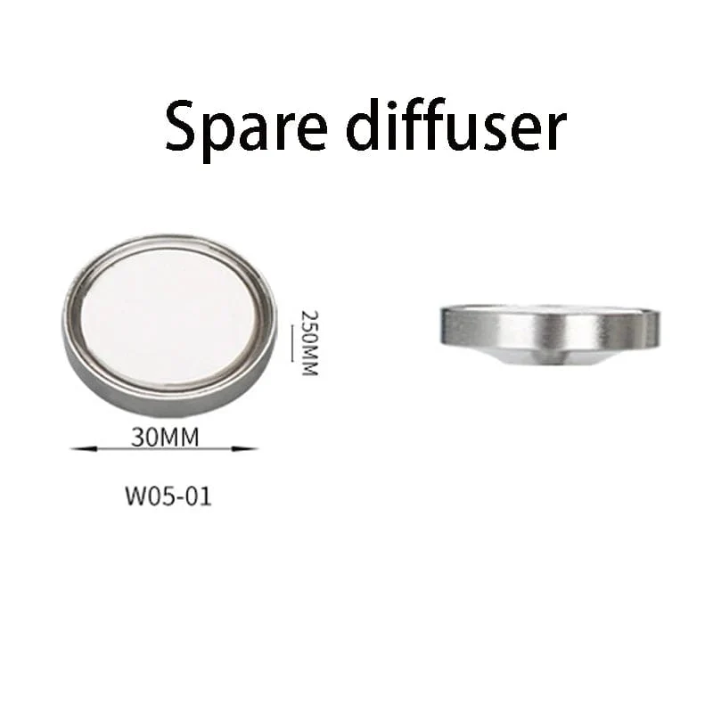 ZRDR Aquarium CO2-Diffusor, Zerstäuber aus Edelstahlmaterial, Keramikscheiben-Refiner, verwendet für Zubehör für das Wachstum von Wasserpflanzen