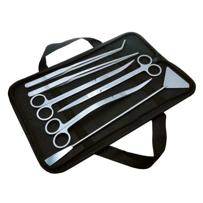 Aquarium-Werkzeug-Set, Scherenpinzette, Pflanzen, Wellenschere, Gras, Edelstahl, Reinigungswerkzeuge, Aquarium, Schaufeln, Aquarium-Zubehör