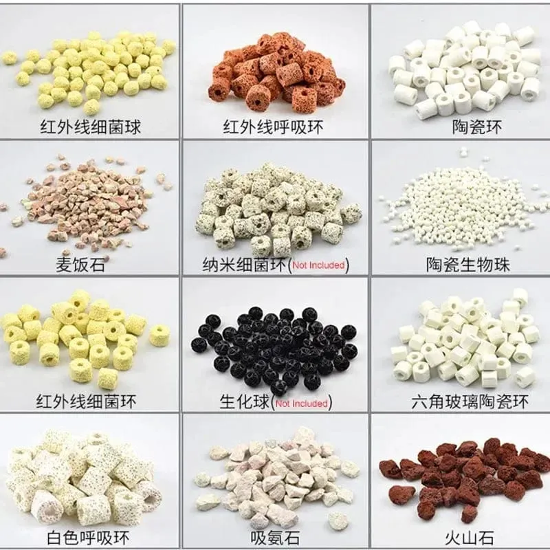 100 g, 250 g, 500 g, mehr als 10 Arten von Aquarium-Biobällen, biochemische Ballfiltermedien für Aquarien, Filterzubehör für Aquarien