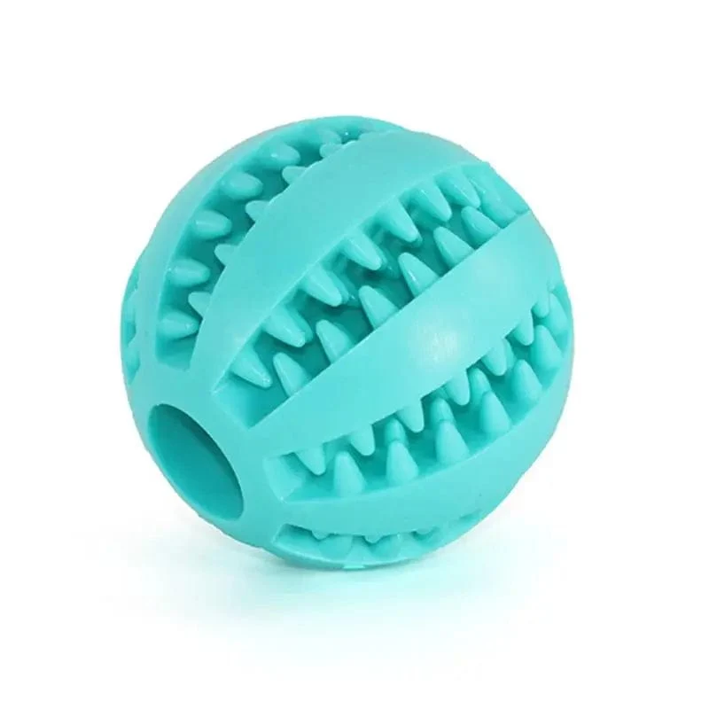 Hundefutterball, Haustier-Hundespielzeug, interaktive Gummibälle für kleine und große Hunde, Welpen, Katzen, Kauspielzeug, Haustier-Zahnreinigung