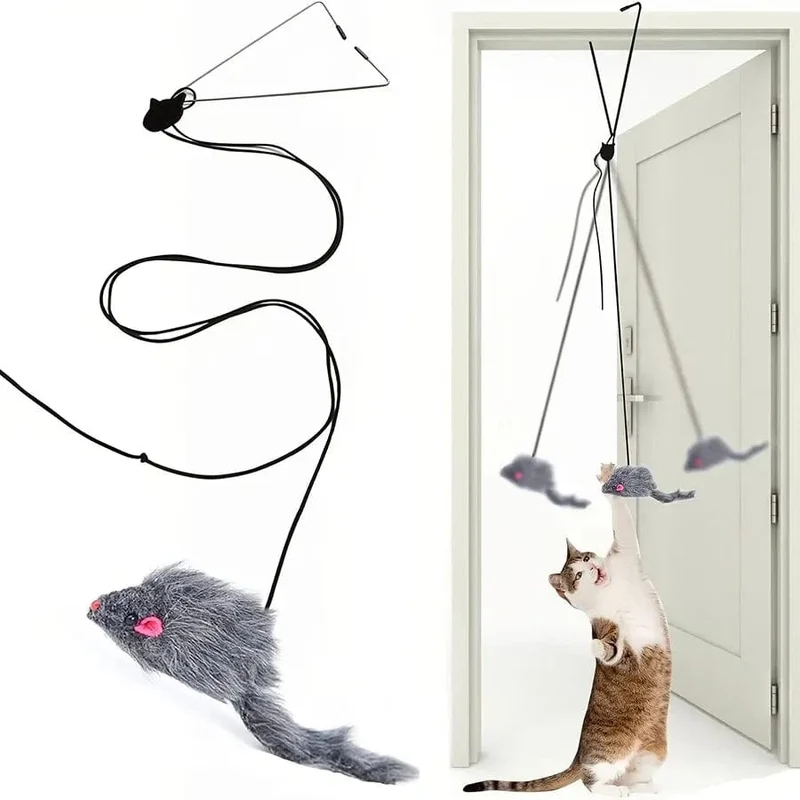 Katzenspielzeug zum Aufhängen an der Tür, Stressabbau, Wohnzimmer-OmDoor-Hängespielzeug für das Wohnzimmer, hängendes Kätzchen