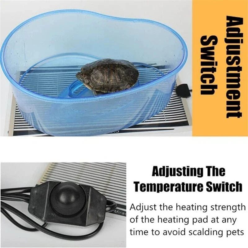 5-45W Terrarium Reptilien Wärme Matte Klettern Haustier Heizung Warme Pads Einstellbare Temperatur Controller Matten Reptilien Liefert