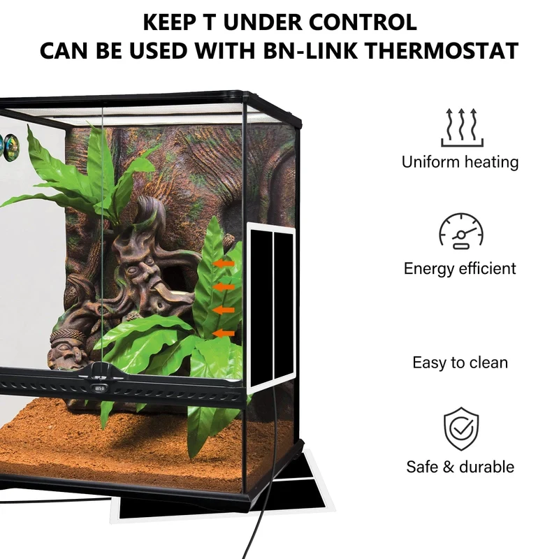 5-45 W Terrarium Reptilien Wärme Matte Klettern Haustier Heizung Warme Pads Einstellbare Temperatur Controller Matten Reptilien Versorgung EU stecker