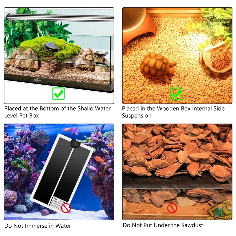 5-45 W Terrarium Reptilien Wärme Matte Klettern Haustier Heizung Warme Pads Einstellbare Temperatur Controller Matten Reptilien Versorgung EU stecker