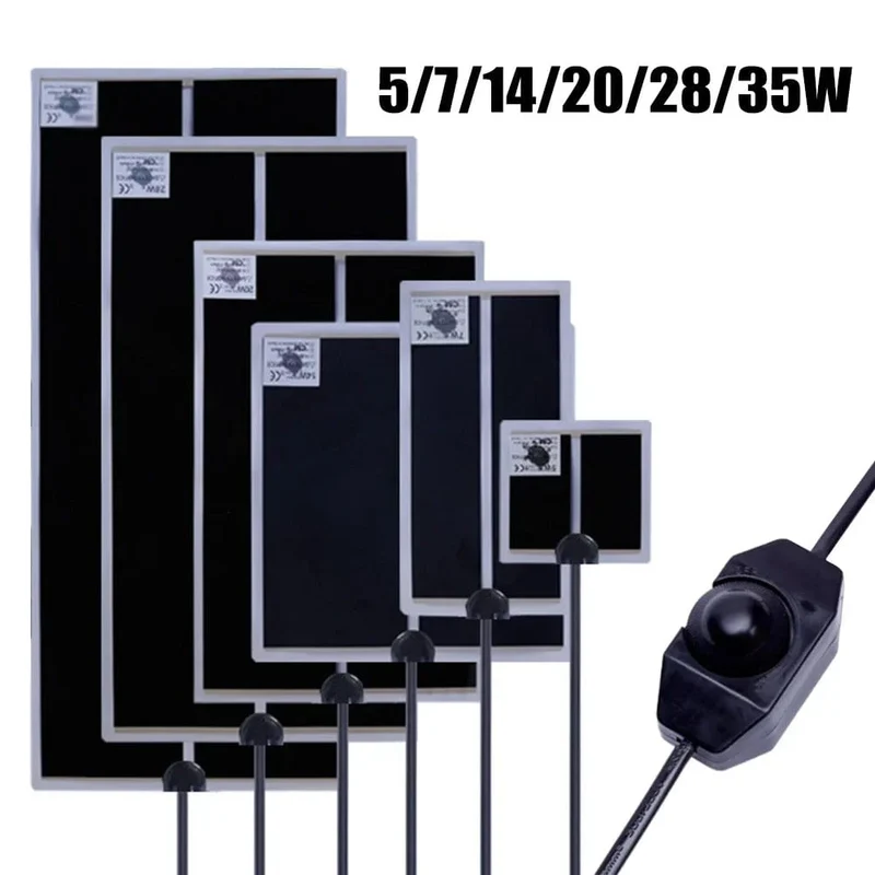 5-35W Terrarium Reptilien Wärme Matte Klettern Haustier Heizung Warme Pads Einstellbare Temperatur Controller Matten Reptilien Liefert EU
