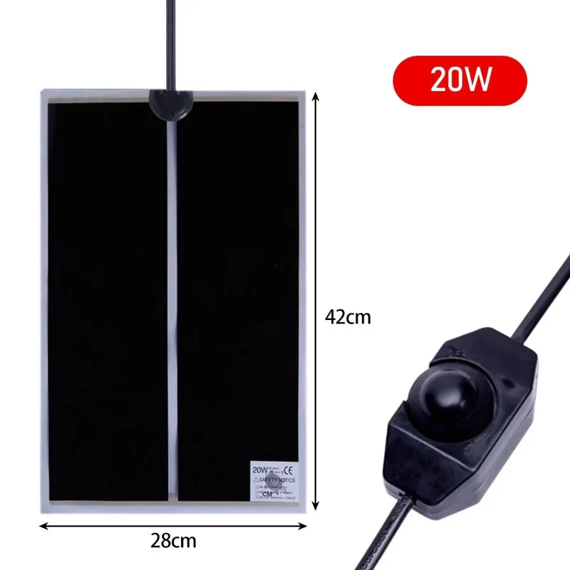5-35W Terrarium Reptilien Wärme Matte Klettern Haustier Heizung Warme Pads Einstellbare Temperatur Controller Matten Reptilien Liefert EU