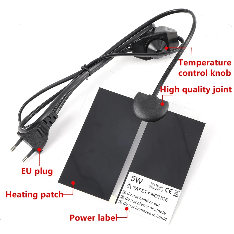 5-45 W Reptilien Wärme Matte Terrarium Klettern Haustier Heizung Warme Pads Einstellbare Temperatur Controller Matten Reptilien Liefert
