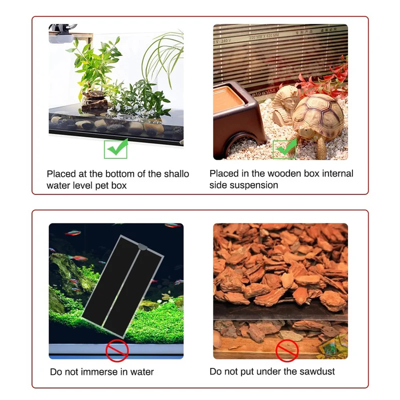 5-45 W Reptilien Wärme Matte Terrarium Klettern Haustier Heizung Warme Pads Einstellbare Temperatur Controller Matten Reptilien Liefert