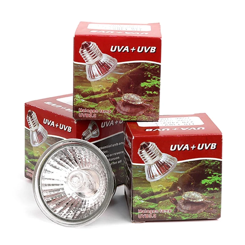 25/50/75W UVA + UVB 3.0 Reptilienlampe, UV-Glühbirnen, Heizlampe für Schildkröten, Amphibien, Eidechsen, Temperaturregler, 1 Stück
