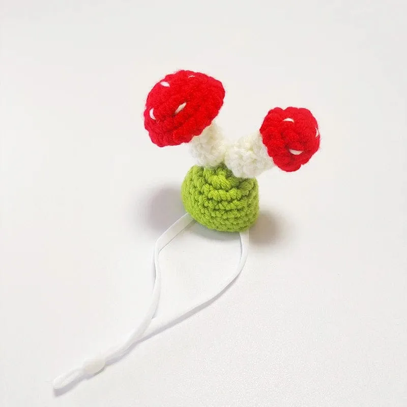Süße handgemachte Strickmütze Hamster Dekoration Streifenhörnchen Meerschweinchen Hamster Zubehör Hamster Spielzeug Hamsterbedarf Kleine Haustiermütze