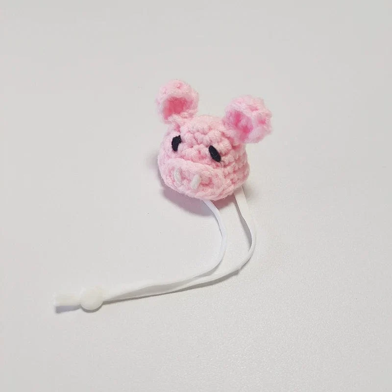 Süße handgemachte Strickmütze Hamster Dekoration Streifenhörnchen Meerschweinchen Hamster Zubehör Hamster Spielzeug Hamsterbedarf Kleine Haustiermütze