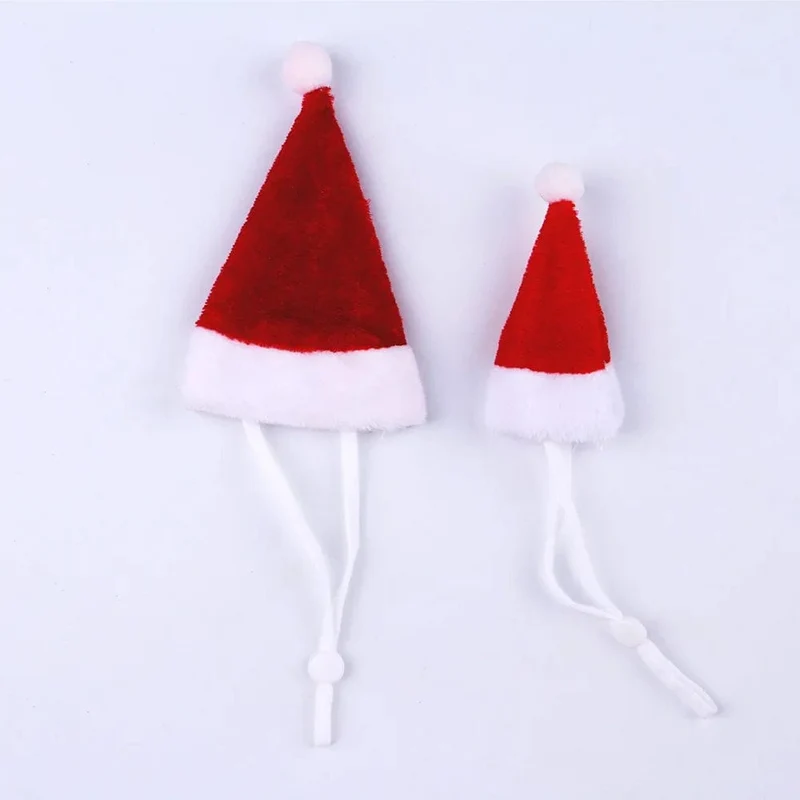 Hamster Meerschweinchen Weihnachtsmütze Kostüm Mini Kleine Haustiermütze Weihnachtskopfbedeckung Haustier Outfits für Chinchilla Kaninchen Igel
