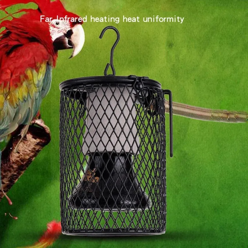 E27 Haustier-Heizlampe für Schildkröten, Schlangen, Eidechsen, Infrarot-Keramik-Emitter, Wärmelicht, 100 W, Reptilienlampe, EU-Stecker
