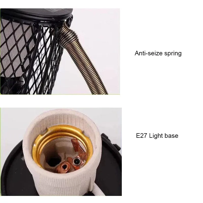 E27 Haustier-Heizlampe für Schildkröten, Schlangen, Eidechsen, Infrarot-Keramik-Emitter, Wärmelicht, 100 W, Reptilienlampe, EU-Stecker