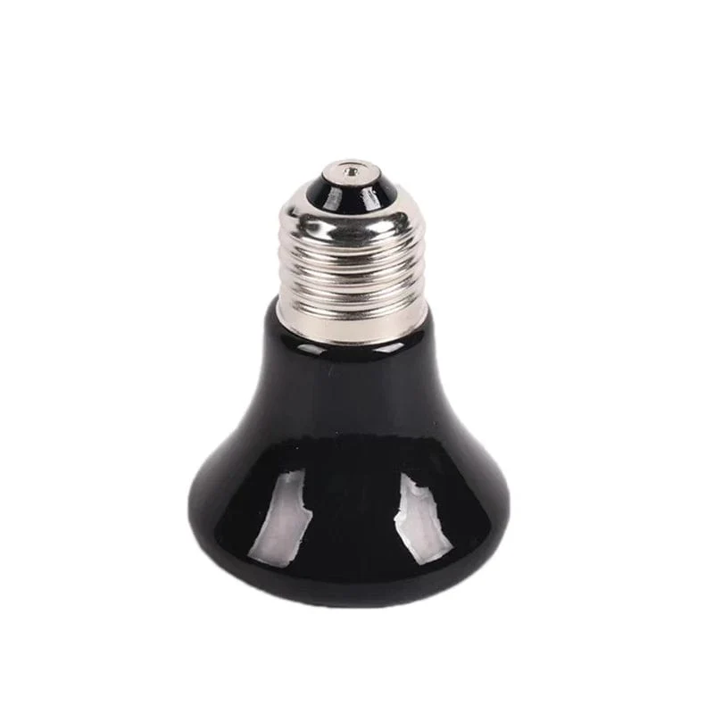 E27 Haustier-Heizlampe für Schildkröten, Schlangen, Eidechsen, Infrarot-Keramik-Emitter, Wärmelicht, 100 W, Reptilienlampe, EU-Stecker